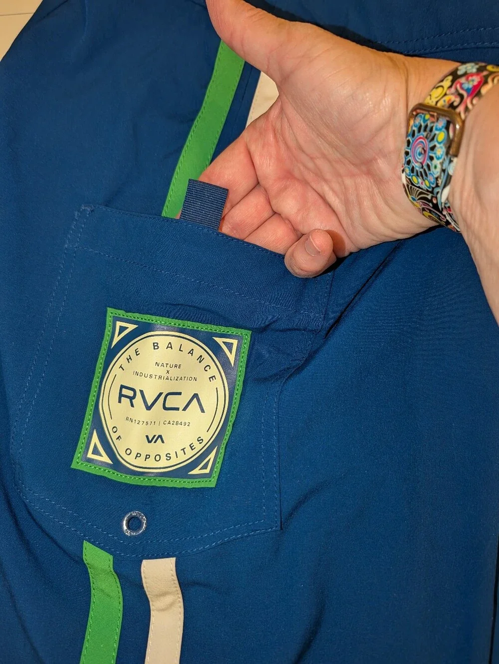 RVCA Artist Network Program Men's Board Shorts, Size 36